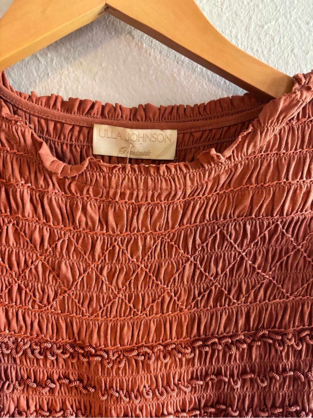 Ulla Johnson Rust Ruffle Maxi Dress - Picture 5 of 7
